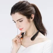 Porodo PD-STWLEP033-BK Soundtec Echo Flex Sports In Ear Neckband Headset Black