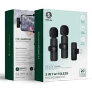 Green Lion 3-in-1 Wireless Microphone Black