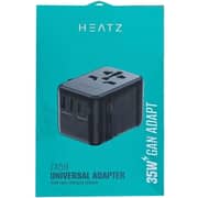 Heatz Universal Travel Adaptor Charger Black