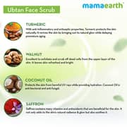 Mamaearth Ubtan Face Scrub With Turmeric & Walnut 100g (Pack of 1pc)