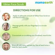 Mamaearth Ubtan Face Scrub With Turmeric & Walnut 100g (Pack of 1pc)