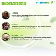 Mamaearth CoCo Face Scrub with Coffee & Cocoa 100g (Pack of 1pc)