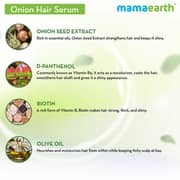 Mamaearth Onion Hair Serum For Silky & Smooth Hair 100ml (Pack of 1pc)