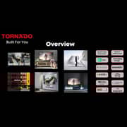 ​Tornado 55-inch 4K UHD Smart Google TV, Dolby Vision, HDR10+, Game Mode, Voice Control – 55UA3400G (2024 Model)