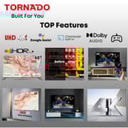 Tornado 65-inch 4K UHD Smart Google TV, Dolby Vision, HDR10+, Game Mode, Voice Control – 65UA3400G (2024 Model)​