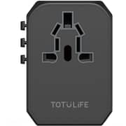 Totulife 1 Pc Universal Travel Adapter Black