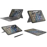 Lenovo IP Duet 3 Chrome 11Q727 2-in-1 Detachable Laptop - Snapdragon 7c Gen 2 / 11inch 2K / 128GB / 8GB RAM / Shared Qualcomm Adreno Graphics / Chrome OS / English Keyboard / Storm Grey / International Version - [82T6001HUS]