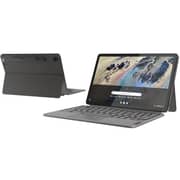 Lenovo IP Duet 3 Chrome 11Q727 2-in-1 Detachable Laptop - Snapdragon 7c Gen 2 / 11inch 2K / 128GB / 8GB RAM / Shared Qualcomm Adreno Graphics / Chrome OS / English Keyboard / Storm Grey / International Version - [82T6001HUS]