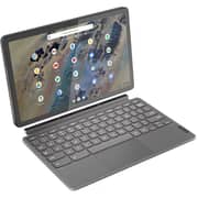 Lenovo IP Duet 3 Chrome 11Q727 2-in-1 Detachable Laptop - Snapdragon 7c Gen 2 / 11inch 2K / 128GB / 8GB RAM / Shared Qualcomm Adreno Graphics / Chrome OS / English Keyboard / Storm Grey / International Version - [82T6001HUS]