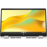 HP ChromeBook 2-in-1 Convertible (2023) Laptop - Intel N200 / 14inch FHD / 128GB SSD / 8GB RAM / Shared Intel UHD Graphics / Chrome OS / English Keyboard / Silver / International Version - [14B-CD0035CL]
