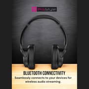 Prostyle PS-REP-W59 Baron Series Wireless On Ear Headset Black