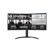 LG 34inch 34WR55QK-B Curved Monitor UltraWide QHD with USB Type-C
