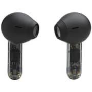 JBL Tune Flex Ghost True Wireless Earbuds with Transparent Design, Black – JBLTFLEXGBLK