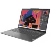Lenovo Yoga Slim 6 14IRH8 (2024) Ultrabook - 13th Gen / Intel Core i7-13700H / 14inch WUXGA / 1TB SSD / 16GB RAM / Shared Intel Iris Xe Graphics / Windows 11 Home / English & Arabic Keyoard / Storm Grey / Middle East Version - [83E0005KAX]