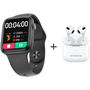 Riversong EA227-SW73 Motive7S Smartwatch Dark Grey + AirFlyL3 EA227 True Wireless Earbuds White