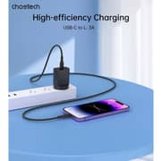 Choetech EasyGO Type-C To Lightning Cable 1m Black