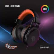 Porodo PDX417OGBK Wired On Ear Gaming Headphones Black