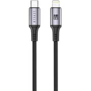 Levelo Otto USB-C to Lightning Leather Cable 1.2m Black