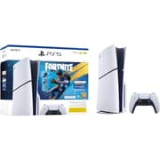 Sony PlayStation 5 Slim Disc Console - Middle East Version + Fortnite Game Bundle