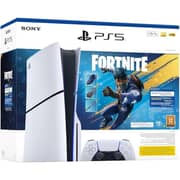 Sony PlayStation 5 Slim Disc Console - Middle East Version + Fortnite Game Bundle