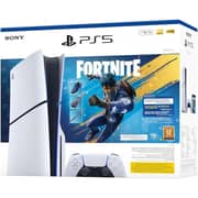 Sony PlayStation 5 Slim Disc Console - Middle East Version + Fortnite Game Bundle