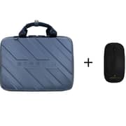Smartix Premium Laptop Bag Designer Blue 16Inch + Wireless Mouse