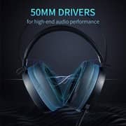 Rapoo VH160 Virtual Wired Over Ear Gaming Headset Black