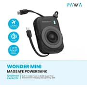 Pawa Wonder Mini MagSafe Power Bank 10000mAh Black PW-PBWMMS10