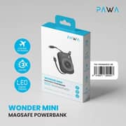 Pawa Wonder Mini MagSafe Power Bank 10000mAh Black PW-PBWMMS10