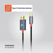 Porodo Type-C To HDMI Cable 2m Black