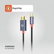 Porodo Type-C To HDMI Cable 2m Black