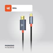 Porodo Type-C To HDMI Cable 2m Black