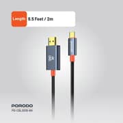 Porodo Type-C To HDMI Cable 2m Black