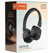 Porodo PD-STWLEP037 Soundtec Vintage Wireless Over Ear Headphones Assorted