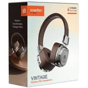 Porodo PD-STWLEP037 Soundtec Vintage Wireless Over Ear Headphones Assorted
