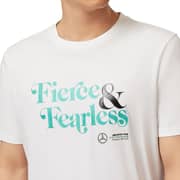Mercedes Benz Fierce & Fearless White T-shirt Small
