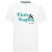 Mercedes Benz Fierce & Fearless White T-shirt Medium