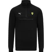Ferrari Quarter Zip Sports T-shirt Black Medium