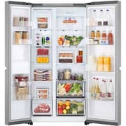 LG LinearCooling Side by Side Refrigerators Silver - GR-B267KLJW