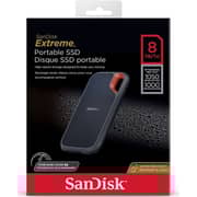 SanDisk Extreme Portable Solid State Drive USB3.2 8TB Black SDSSDE61-8T00-G25