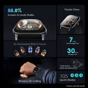 Oraimo 2.01 Inches Watch 5 Smartwatch with Health Monitoring - Light Chrome
