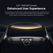 Oraimo 2.01 Inches Nova AM Smartwatch with AMOLED Display & Fitness Suite - Light Chrome