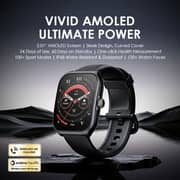 Oraimo 2.01 Inches Nova AM Smartwatch with AMOLED Display & Fitness Suite - Light Chrome