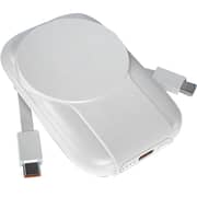 V Walk Power Bank With Built-in Stand And Cable White
