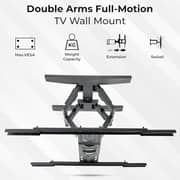 Precision Mount Series: Universal Heavy-Duty Adjustable TV Wall Bracket for 75-120 Inch Screens