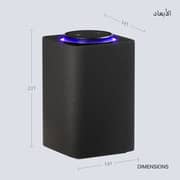 Yasmina Max AI Enabled Smart Bluetooth Speaker Black