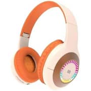 Porodo PD-STWLEP028-BGOG Soundtec Wireless On Ear Kids Headphones Beige/Orange