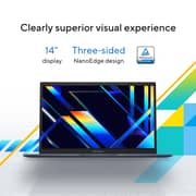 Asus Vivobook 14 (2024) Laptop - 13th Gen / Intel Core i5-1335U / 14inch FHD / 512GB SSD / 8GB RAM / Shared Intel Iris Xe Graphics / Windows 11 Home / English & Arabic Keyboard / Quiet Blue / Middle East Version - [X1404VA-NKI585WU]