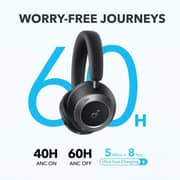 Anker Soundcore Space One Pro Wireless Noise Cancelling Over-Ear Headset - White