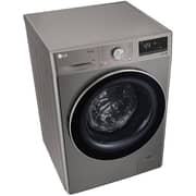 LG Front Load Washer 9kg with AI DD & ThinQ, Platinum Silver